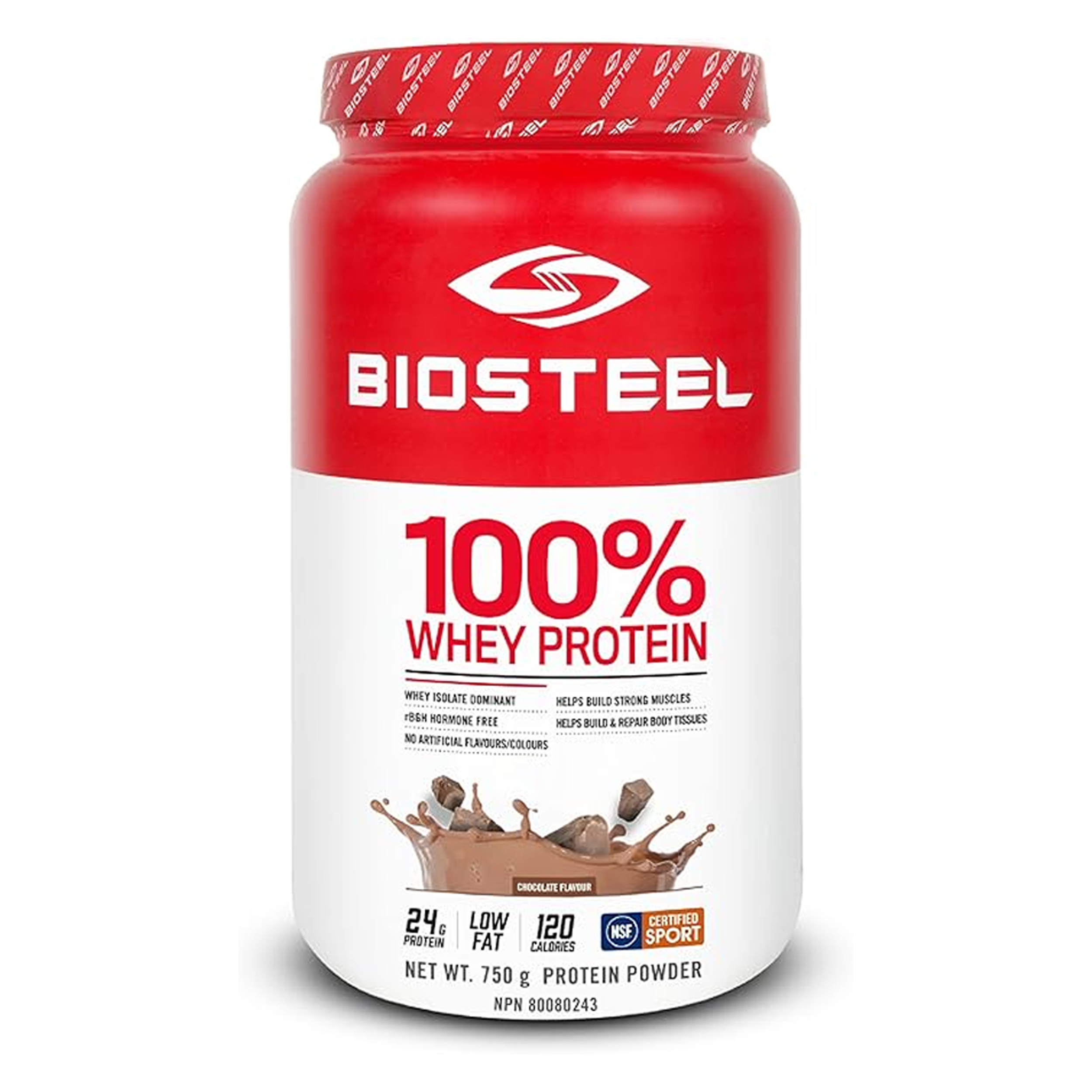 <b>바이오스틸</b> 분리 유청 단백질 프로틴 운동 보충제 750g 초콜릿 Biosteel