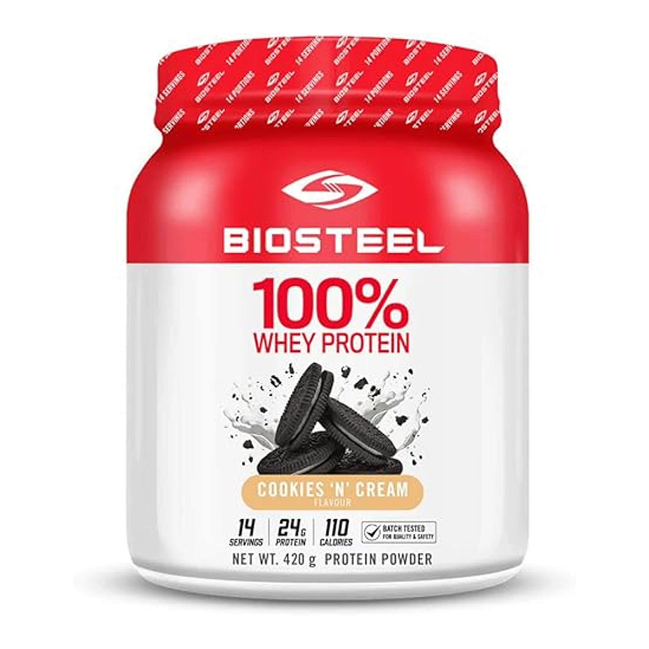 <b>바이오스틸</b> 분리 유청 단백질 프로틴 운동 보충제 420g 쿠키앤크림 Biosteel