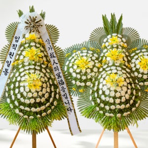 세종시 세종 근조 화환 새롬동 장례식 보내기 조화 꽃 배달 장례 장례식장 꽃집 3단 조의