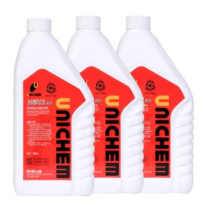 유니켐 브레이크 오일 액 DOT3 800ml, 3개