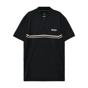 BOSS 지퍼 디테일 헨리넥 티셔츠 50554545001
