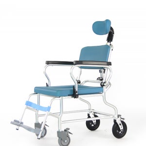 바퀴 부착 휠체어형 목 받침 가능 목욕의자 PT-300