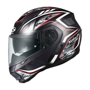 카부토 KABUTO 류키 에너지 (FLAT BLACK RED) 시스템 헬멧