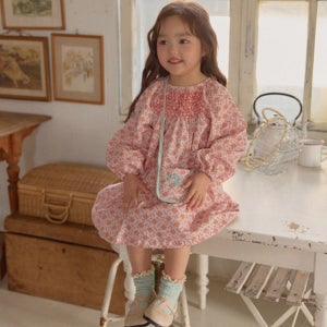 오렌 아동복 26 봄 데이지 스모크 유아 원피스 여아 등원룩 외출룩 아동 원피스
