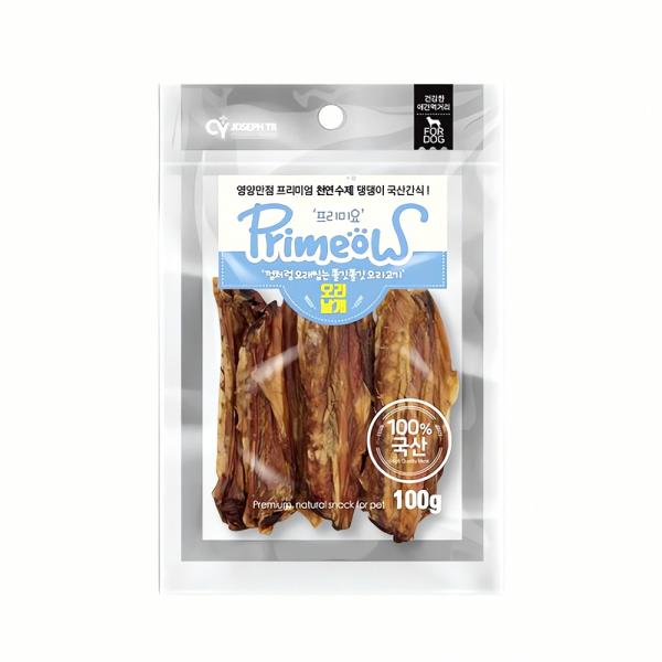 프리미요 강아지간식 오리날개 100g 애견 간식 오리 부위 <b>뼈</b> 클립 사료 영양 <b>태양</b> 초