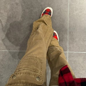 봄 가을 빈티지 일자핏 건빵 카고 남자 청바지 NGZNZKCL33