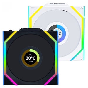 리안리 UNl FAN SL Wireless LCD 120 리버스 (블랙)