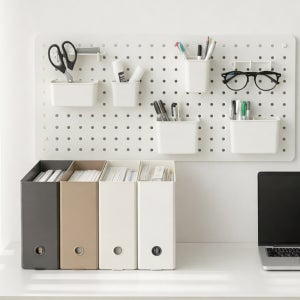 파일박스 서류꽂이 파일정리함 A4파일함 화이트