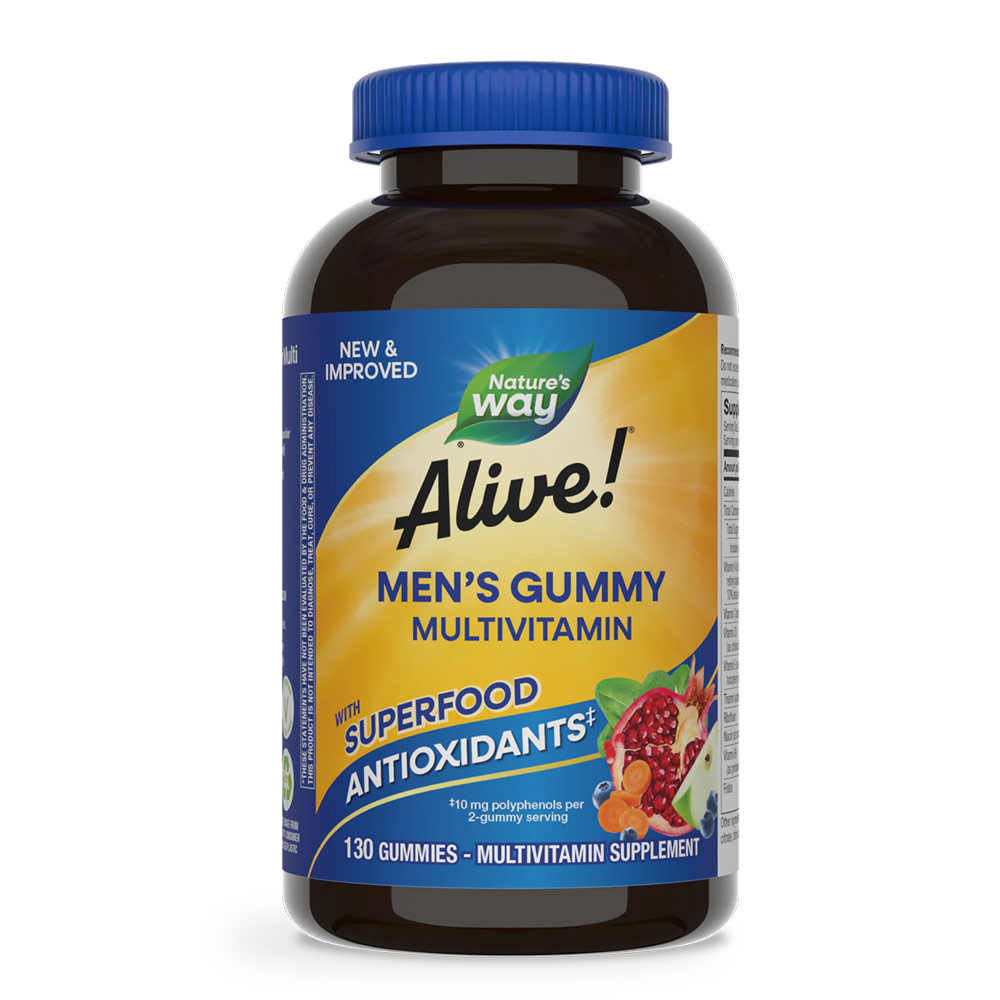 [유통기한 2026.03.31] <b>네이처스웨이</b> 얼라이브 <b>남성용</b> 멀티 구미, 130 구미