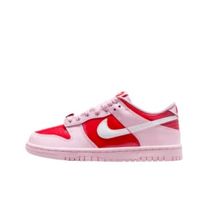 [국내 매장판] 나이키 덩크 로우 GS 핑크 폼 이트 크림슨 발렌타인 IQ0218-663
