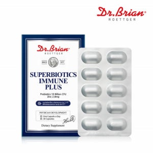 듀폰다니스코사 특허원료 프리바이오틱스 닥터브라이언 슈퍼바이오틱스 이뮨 플러스 500mg 30캡슐, 1개