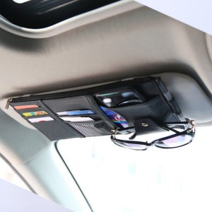 1+1차량용 썬바이저 미니 카드 포켓 홀더 자동차수납포켓