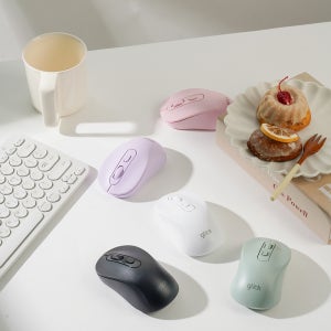 지클릭커 미니 블루투스 무소음 무선 마우스 저소음 사무용 마우스 OP25 그린