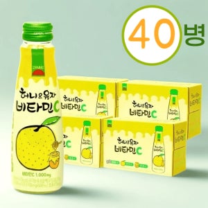 고려은단 허니유자 마시는 비타민C 140mlx40병 비타민음료