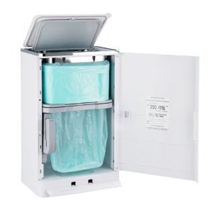 매직캔 휴지통 히포2크롬 오토실링 27L MH280WCRA 화이트 냄새차단 무소음