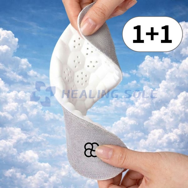 [1+1] 힐링솔 소프팅 구름 깔창 기능성 족저근막염 평발 아치 운동화 쿠션 푹신한 안전화