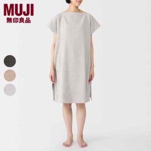 MUJI 무인양품 바스 타올 판초형 샤워 가운 목욕 타월 대형