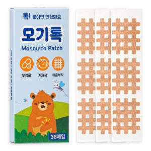 아이리벳 모기톡 모기패치 36매 KC적합 국내생산 격자테이프 썸머 물린데 밴드 여름야외활동