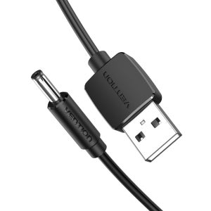 벤션 USB to DC 3.5mm 충전 전원 케이블 블랙 CEX 0.5m, 1개