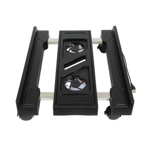 컴퓨터본체받침대 바퀴 데스크탑선반 본체거치대 무타공PC홀더 빅타워 트레이 폭크기조절가능