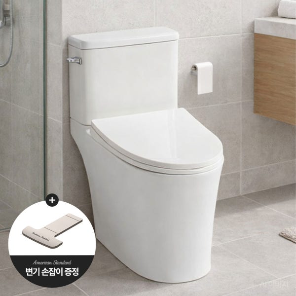 대림바스 양변기 CC-735 투피스 림리스 치마형 변기교체 CC735 전국 방문 설치시공, 사틴 변기커버 손잡이 세트