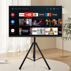 엘디엘 마운트 뷰바이미 25 FHD 스마트 구글 TV 야외용 캠핑용 삼각대 스탠드 포함