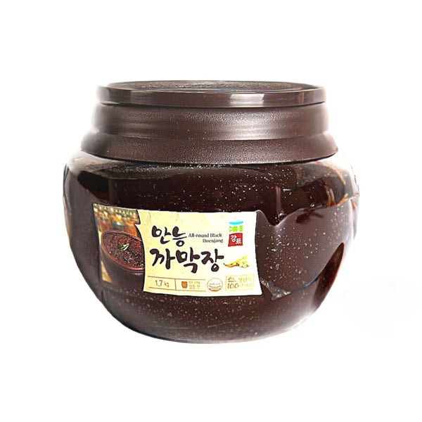 강표 만능 까막장 1.7kg x 1개 / 강원도 된장 만능장 묵은장 시골된장 막장