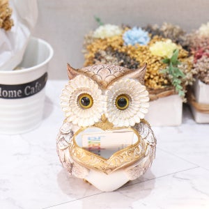 행운 부엉이 장식품 데스크 미니 보관함 트레이 수반 인테리어 소품