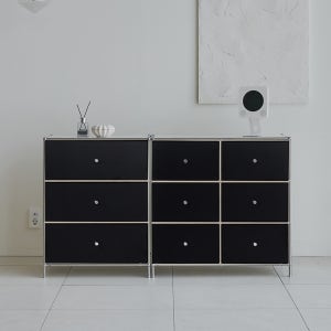 모드 미드센츄리 안방 옷 모듈 수납장 세트 1400