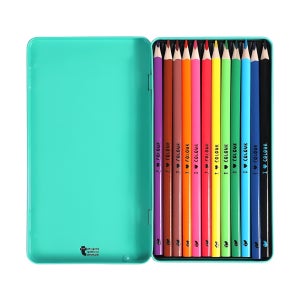 플라잉타이거 코펜하겐 12색 고급 색연필 세트 틴케이스