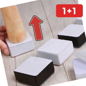 침대다리조절 가구 다리 높이 조절발 책상 식탁용 (1+1)