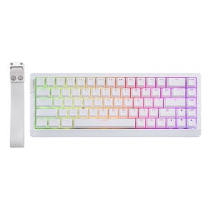 에포메이커 HE68 Lite 유선 게이밍 키보드 8K 폴링레이트 화이트, 자석축