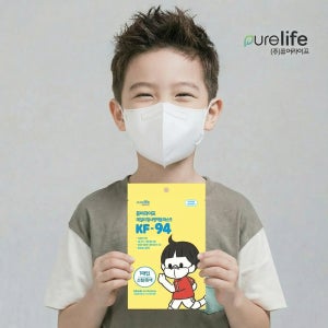 귀편한마스크 KF94 새부리형 소형 아동 마스크 초등학생 퓨어라이프 25매+25매 개별포장