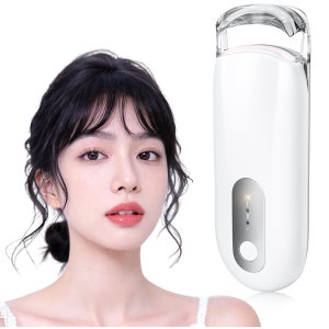 Luxeed 가열 속눈썹 고데기 히팅 뷰러 C타입 충전 2단계 온도 조절 화이트