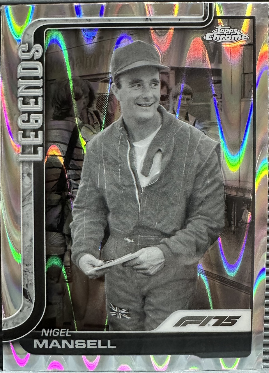 2025 F1 나이젤 만셀 카드 TOPPS CHROME 카드 탑스 크롬
