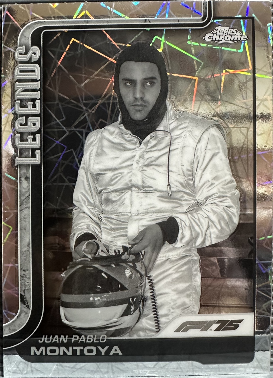 2025 F1 후안 파블로 몬토야 카드 TOPPS CHROME 카드 탑스 크롬