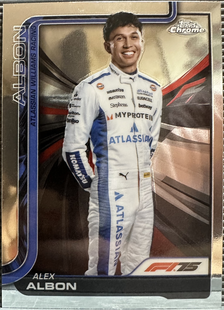 2025 F1 알렉스 알본 TOPPS CHROME 카드 탑스 크롬