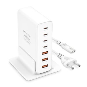 초고속 멀티충전기 100W GaN C타입 PD PPS USB 7포트 화이트