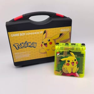 GBA SP 게임보이어드밴스sp 피카츄 백라이트 커스텀 제작 게임기
