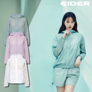 아이더 장원영 바람막이 TVCF 여성 시어 우븐 자켓 아웃도어 시원한 냉감 홑겹 잠바