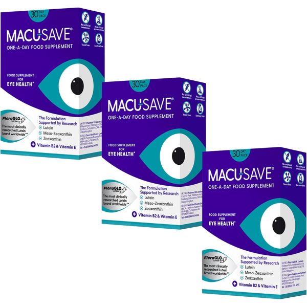 메조지아잔틴 루테인 지아잔틴 함유 건강 MacuSAVE 식품 30캡슐 3개 팩