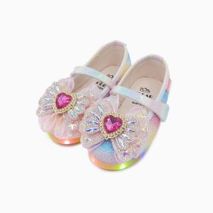 베이비솔 여아구두 유아 구두 아기 메리제인 LED 파스텔하트