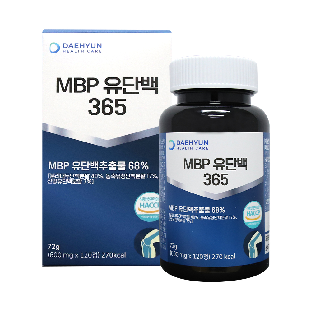 대현<b>헬스케어</b> MBP유단백365 600mg 120정