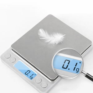 디지털 주방저울 3kg 소형 0.1g 정밀 계량 전자저울 미니