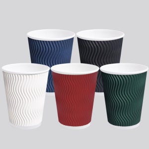 480ml (16온스) 3중 단열 종이컵 웨이브 500개 (1박스)
