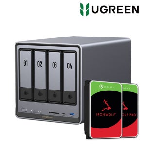 UGREEN NAS 유그린 DXP4800Plus 4베이 나스 IronWolf 40TB(10TBx4)