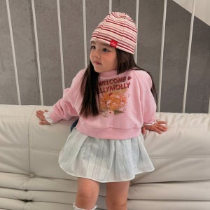 엘리몰리 웰컴래빗맨투맨 26봄 유아 아동 주니어 맨투맨