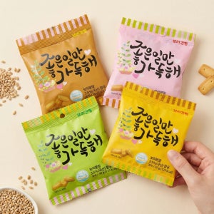 미니 보리건빵 30g 보리과자 어린이집 사무실 회의 개별포장 어르신 간식 다이어트 봉지과자
