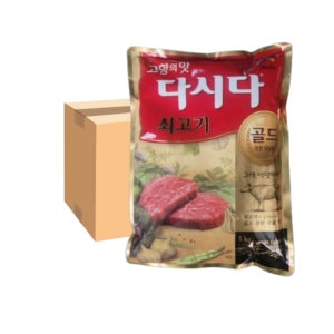 CJ제일제당 백설 다시다 골드 쇠고기 1kg 한박스(10개입)