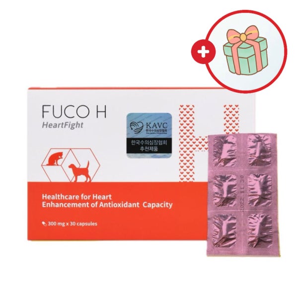 [+6추가] FUCO H 후코에이치 후코 FUCO H 강아지 고양이 심장케어 30cap